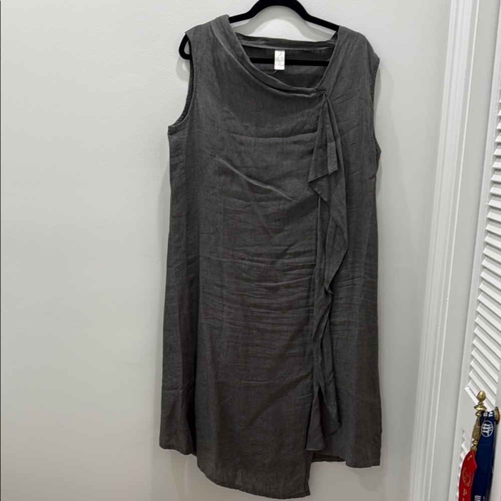 Chalet Asymmetrical Gray Dress
